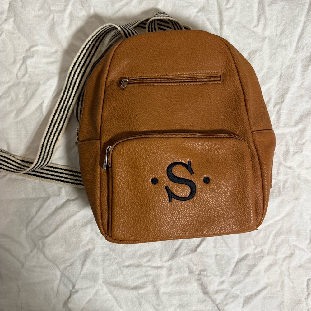 Thirty-One Brown Backpack with Black Accents